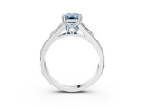 White gold Fancy Blue Emerald  Solitaire Pave Split Shank Engagement Ring with Six-Prong Setting_38