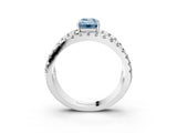White gold Fancy Blue Emerald  Solitaire Split Shank Pave Diamond Ring_52