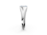 White gold Fancy Blue Emerald  Solitaire Tension Set Diamond Ring_22
