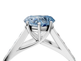 White gold Fancy Blue Heart  Brilliant Channel-Set Solitaire Ring with Four-Prong Setting_24