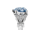 White gold Fancy Blue Heart  Brilliant Solitaire with Pave Band and Four-Prong Setting_25