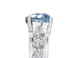 White gold Fancy Blue Heart  Brilliant Solitaire with Side Stones on a Pave Band and Four-Prong Setting_29