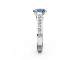 White gold Fancy Blue Heart  Cut Channel Set Solitaire Engagement Ring with Prong Setting_22