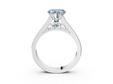 White gold Fancy Blue Heart  Cut Channel Set Solitaire Engagement Ring with Prong Setting_23