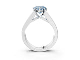 White gold Fancy Blue Heart Cut Cut Channel Set Solitaire Ring with Four-Prong Setting_27