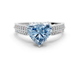 White gold Fancy Blue Heart Cut Cut Pave Split Shank Engagement Ring with Four-Prong Setting_12