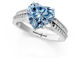 White gold Fancy Blue Heart Cut Cut Pave Split Shank Engagement Ring with Four-Prong Setting_13