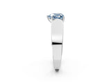 White gold Fancy Blue Heart Cut Diamond Channel Set Solitaire Ring with Four-Prong Setting_51