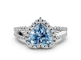 White gold Fancy Blue Heart Cut Diamond Halo Split Shank Engagement Ring_51