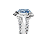White gold Fancy Blue Heart Cut Diamond Halo Split Shank Engagement Ring_56