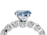 White gold Fancy Blue Heart Cut Diamond Side Stone Engagement Ring with Four-Prong Setting_28