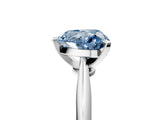 White gold Fancy Blue Heart Cut Diamond Solitaire Engagement Ring with Classic Band and Four-Prong Setting_41
