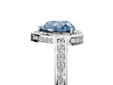 White gold Fancy Blue Heart  Cut Halo Pave Split Shank Prong Setting Ring_37