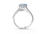 White gold Fancy Blue Heart Cut Solitaire Diamond Ring with Six-Prong Setting and Classic Band_27