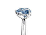 White gold Fancy Blue Heart  Cut Solitaire Engagement Ring with Four-Prong Setting and Classic Band_25