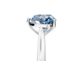 White gold Fancy Blue Heart  Cut Solitaire Ring with Cathedral Band and Four-Prong Setting_67