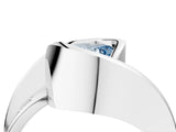 White gold Fancy Blue Heart Cut Solitaire Tension-Set Diamond Split Shank Ring_4