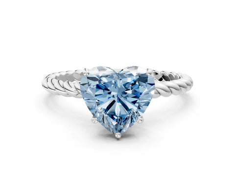 White gold Fancy Blue Heart Cut Solitaire Twisted Band 4-Prong Ring_24