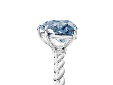 White gold Fancy Blue Heart Cut Solitaire Twisted Band 4-Prong Ring_29