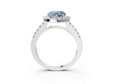 White gold Fancy Blue Heart  Halo Diamond Pavé Solitaire Ring_36