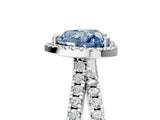 White gold Fancy Blue Heart  Halo Split Shank Diamond Ring with Pavé Setting_30