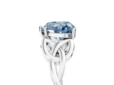 White gold Fancy Blue Heart  Solitaire Celtic Knot Engagement Ring with Four-Prong Setting_47