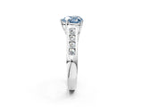 White gold Fancy Blue Heart  Solitaire Channel-Set Diamond Engagement Ring with Four-Prong Setting_55