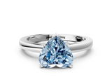 White gold Fancy Blue Heart  Solitaire Diamond Engagement Ring with Four-Prong Setting on a Classic Band_3