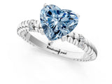 White gold Fancy Blue Heart  Solitaire Twisted Band Prong Set Engagement Ring_62