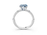 White gold Fancy Blue Heart  Solitaire Twisted Band Prong Set Engagement Ring_64