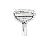 White gold Fancy Blue Heart  and Emerald Cut Toi Moi Ring with Prong Setting_51