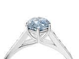 White gold Fancy Blue Marquise  Brilliant Channel-Set Solitaire Ring with Four-Prong Setting_24