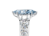 White gold Fancy Blue Marquise Cut Brilliant Diamond Pavé Band with Six-Prong Setting_17