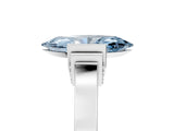 White gold Fancy Blue Marquise Cut Brilliant Solitaire Diamond Ring with Channel Set Band and Bar Prong Setting_53