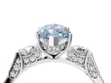 White gold Fancy Blue Marquise Cut Brilliant Three-Stone Pave Band with Four-Prong Setting_4