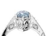 White gold Fancy Blue Marquise  Cut Cathedral Pave Diamond Engagement Ring with Six-Prong Setting_36