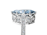 White gold Fancy Blue Marquise  Cut Cathedral Pave Diamond Engagement Ring with Six-Prong Setting_37