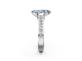 White gold Fancy Blue Marquise  Cut Channel Set Solitaire Engagement Ring with Prong Setting_26
