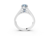 White gold Fancy Blue Marquise  Cut Channel Set Solitaire Engagement Ring with Prong Setting_28