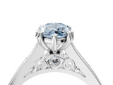 White gold Fancy Blue Marquise  Cut Channel Set Solitaire Engagement Ring with Prong Setting_28