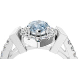 White gold Fancy Blue Marquise Cut Cut Halo Split Shank Prong Set Ring_4