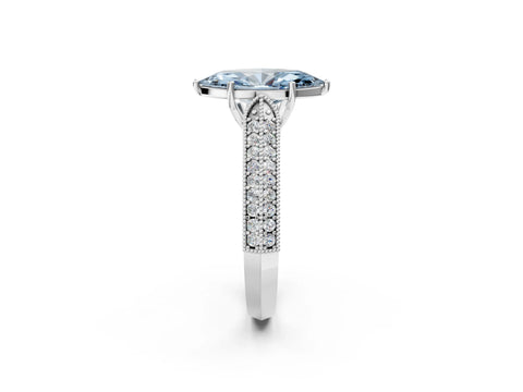 White gold Fancy Blue Marquise Cut Cut Pave Split Shank Engagement Ring with Four-Prong Setting_14