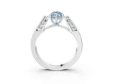 White gold Fancy Blue Marquise Cut Diamond Channel Set Solitaire Ring with Four-Prong Setting_59