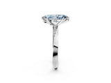 White gold Fancy Blue Marquise Cut Diamond Engagement Ring with Side Stone Accents and Four-Prong Setting_26