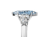 White gold Fancy Blue Marquise  Cut Diamond Five-Stone Prong Set White Gold Ring_36