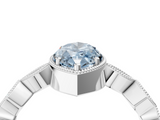 White gold Fancy Blue Marquise  Cut Diamond Milgrain Marquise Band with Prong Setting_7