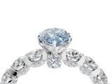 White gold Fancy Blue Marquise Cut Diamond Side Stone Engagement Ring with Four-Prong Setting_53