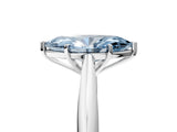 White gold Fancy Blue Marquise Cut Diamond Solitaire Engagement Ring with Cathedral Setting and Four-Prong Mount_139