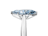 White gold Fancy Blue Marquise Cut Diamond Solitaire Engagement Ring with Cathedral Setting and Four-Prong Mount_174