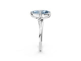White gold Fancy Blue Marquise Cut Diamond Solitaire Engagement Ring with Four-Prong Setting and Classic Band_34
